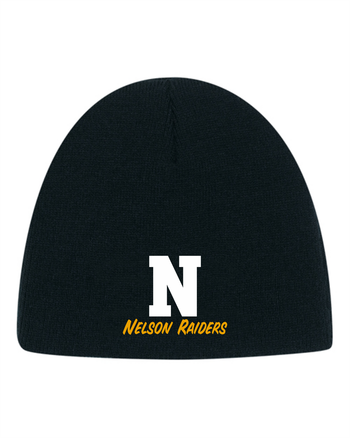 Acrylic Board Toque Beanie - Black - Nelson School 2026-27