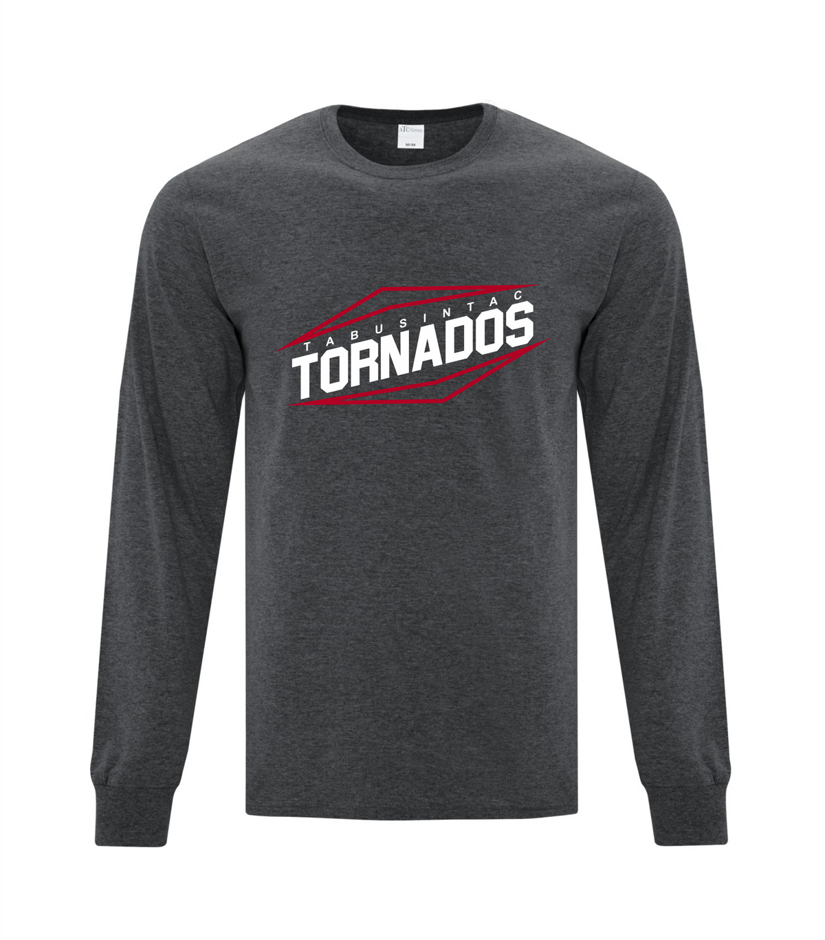 ATC Every Day Cotton Long Sleeve Tee - Dark Heather Grey - Tabusintac School 2026-27