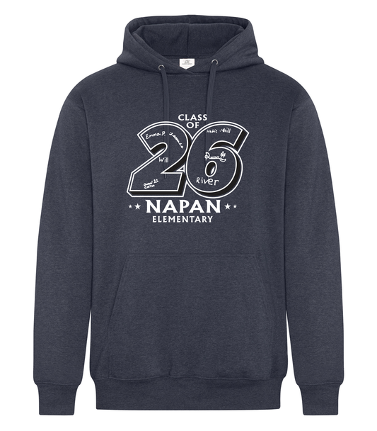 Earth Wash Fleece Hoodie - Navy - Napan School 2026