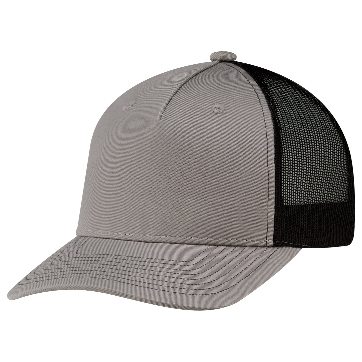 AJM -5 Panel Cap with Deluxe Chino Twill & Polyester Mesh- 8E909M