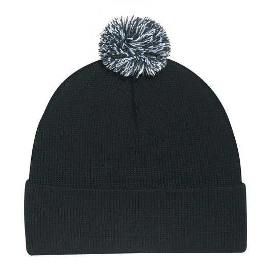 AJM - Toque with Colored Pom-Pom- 9E064M