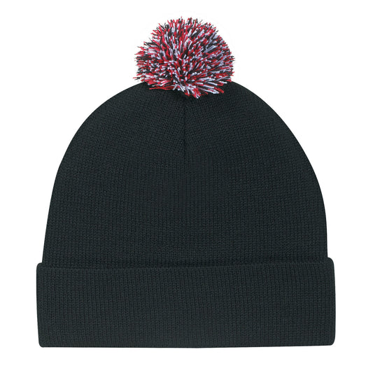 AJM - Toque with Colored Pom-Pom- 9E064M