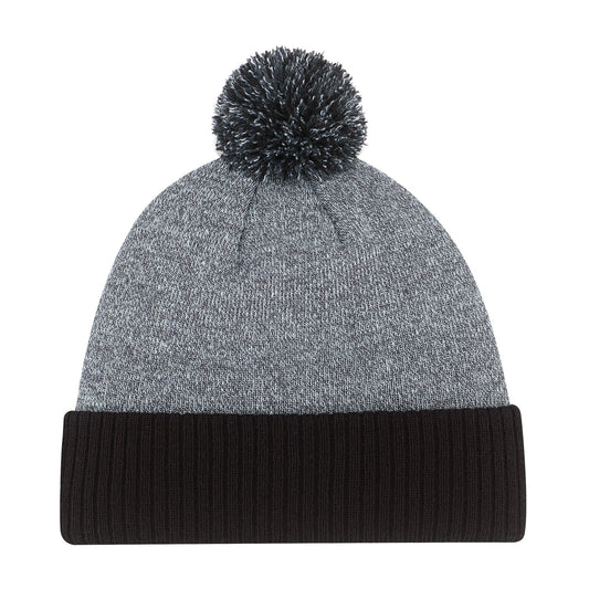 AJM -Heather Pom-Pom Cuffed Toque- 9P184M