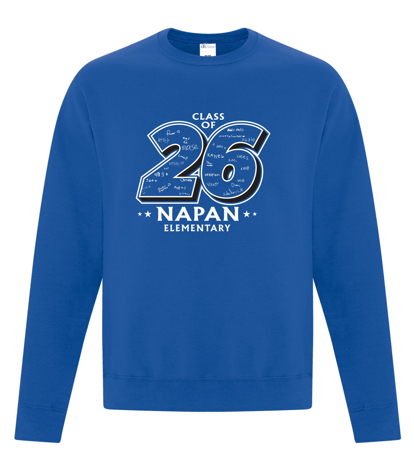 Everyday Fleece Crewneck Sweatshirt - Royal Blue - Napan School 2026