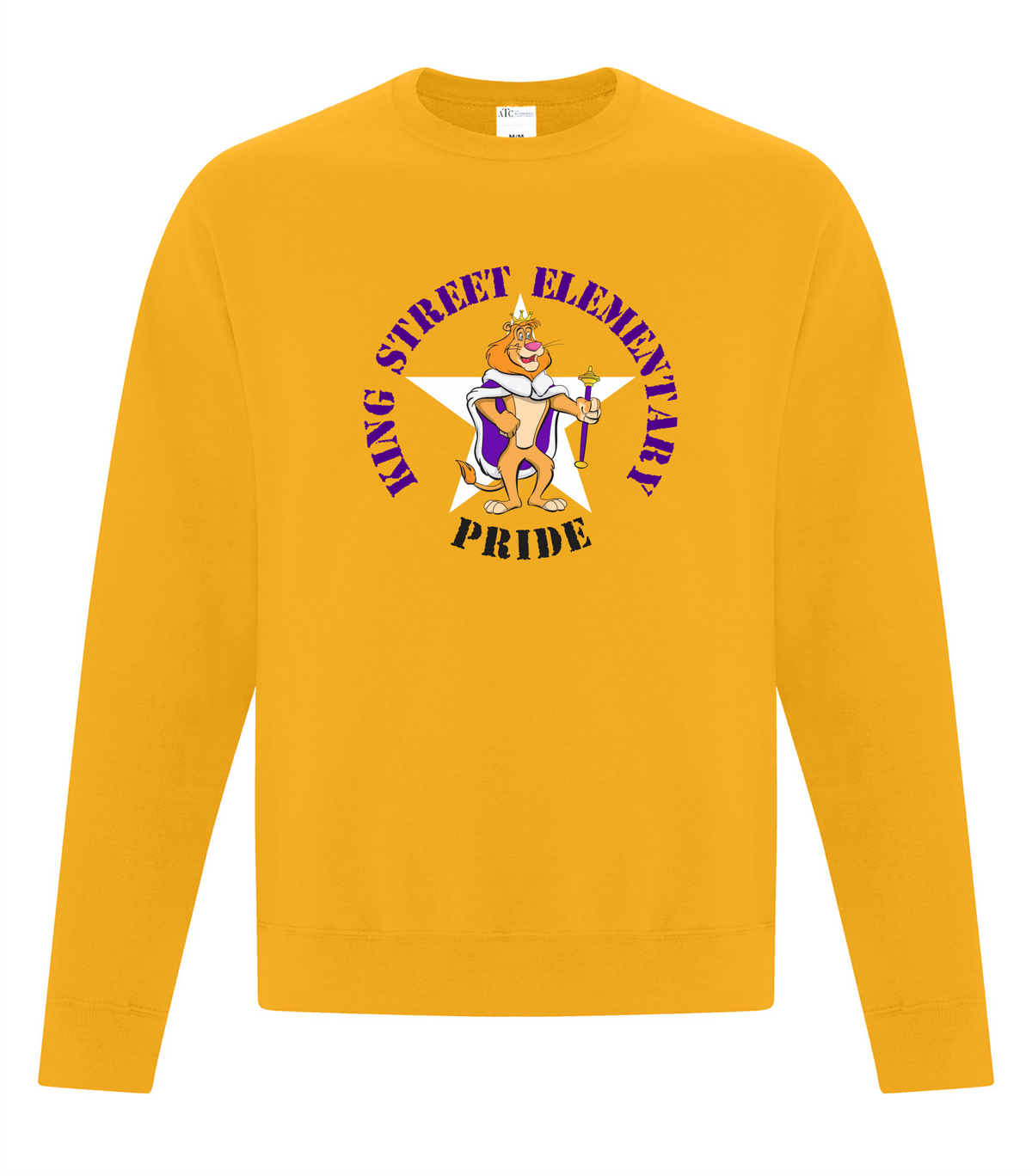 ATC Everyday Fleece Crewneck Sweatshirt - Team Gold - King Street Elementary 2026