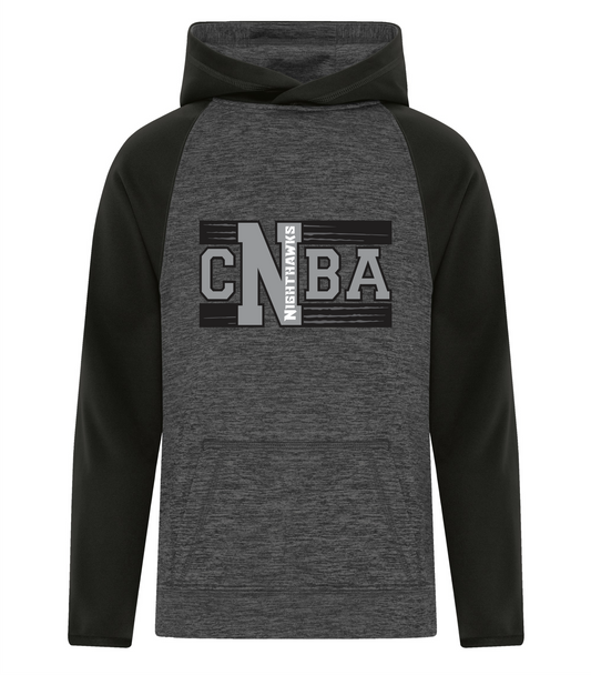 Two Tone Polyester Hoodie - Dynamic Charcoal/Black - CNBA 2025-26