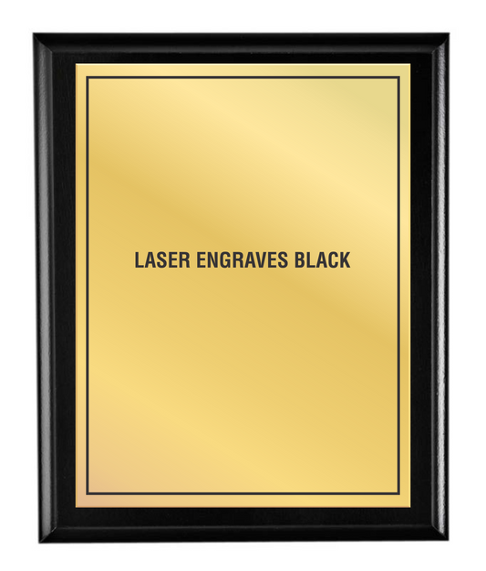 Matte Black plaque - Laser series