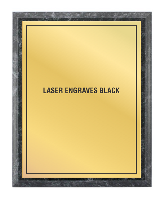 Black Granite plaque - Laser series