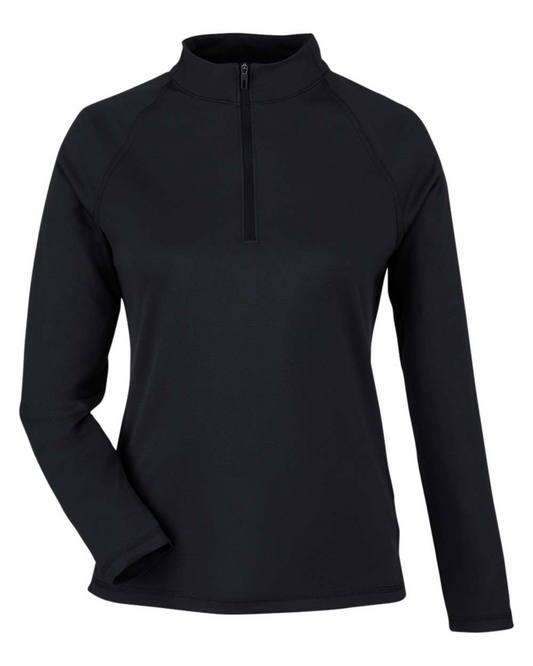 Ladies' Express Tech Performance Pique Quarter-Zip Pullover - NE412W