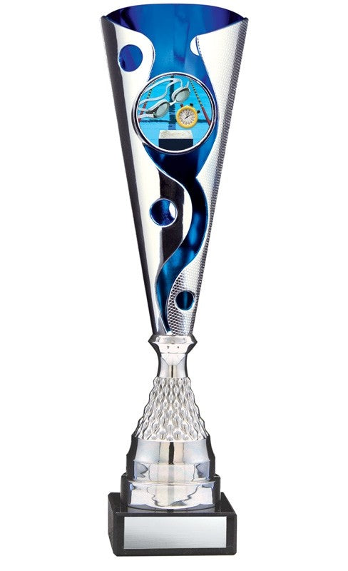 Trophie With Insert Holder On Marble Base - Fire & Ice Series CPB64