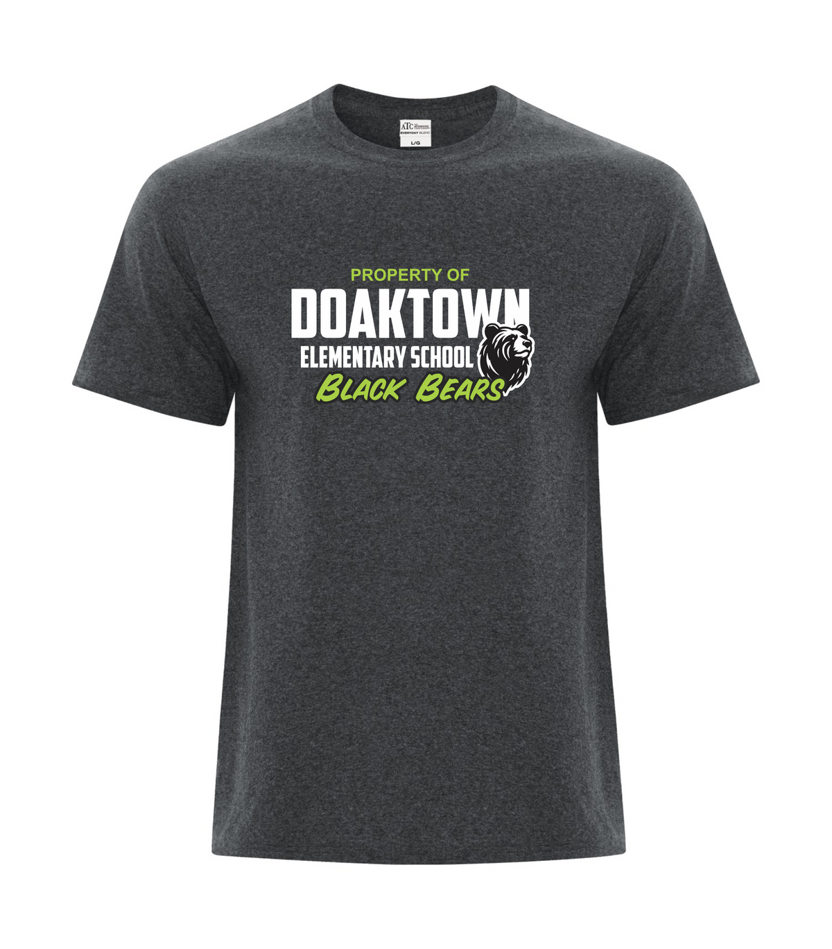 Everyday Cotton Blend Tee - Dark Heather - Doaktown Elementary 2026-27
