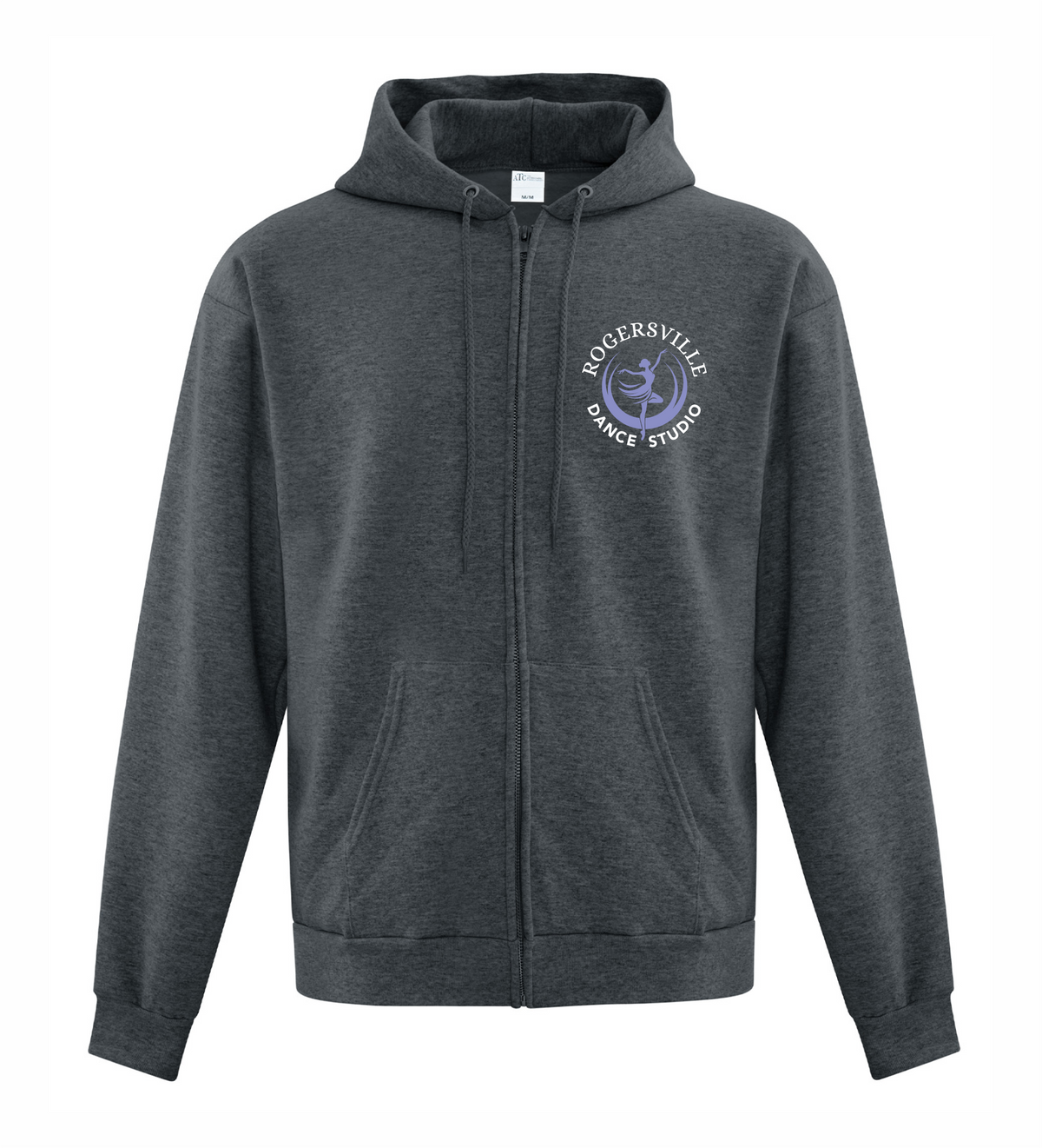 Rogersville Dance Studio - Fleece Full ZIP Hoodie - Dark Heather