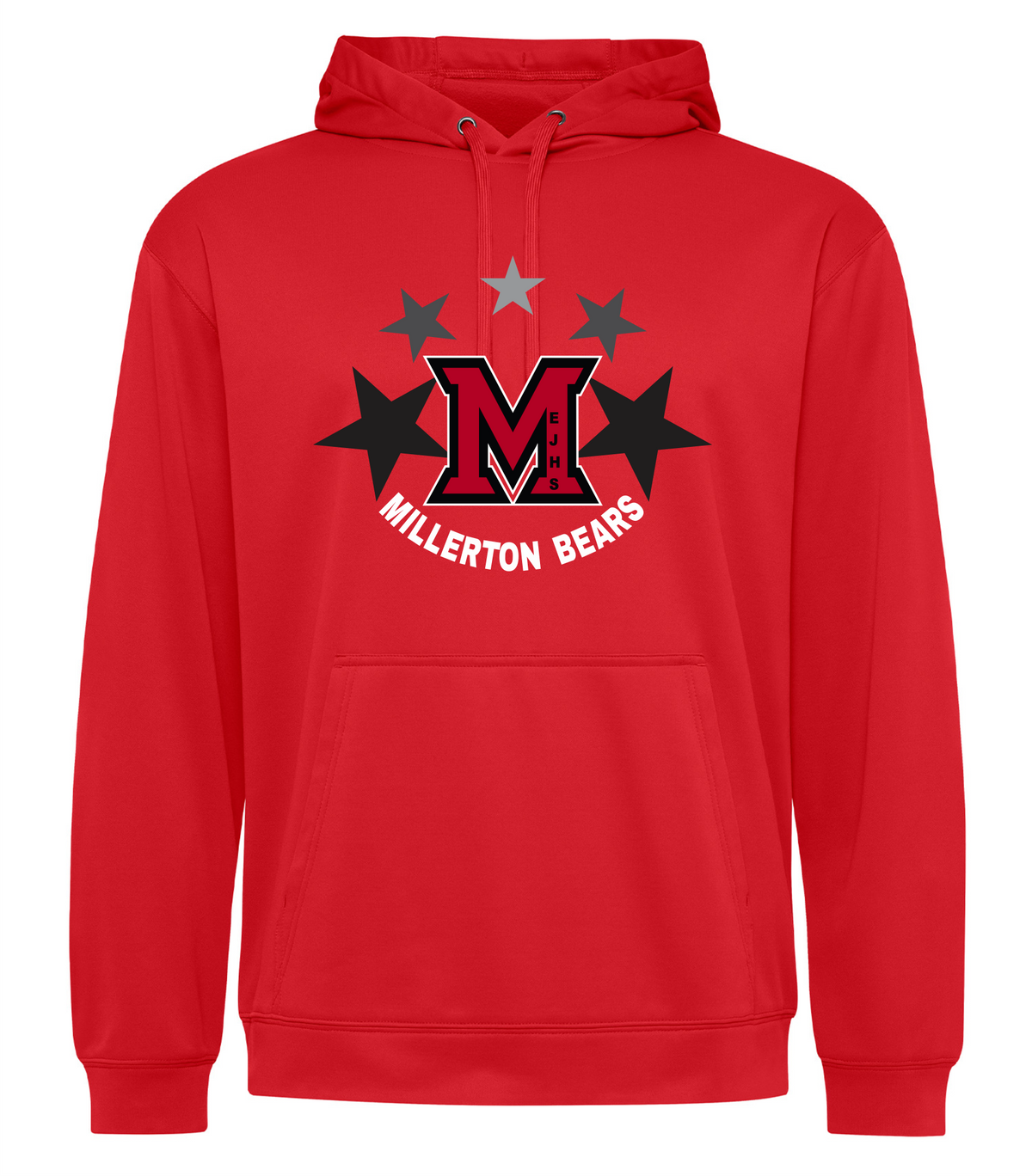 ATC Essential Performance Hoodie - True Red Colour - Millerton School 2026-27
