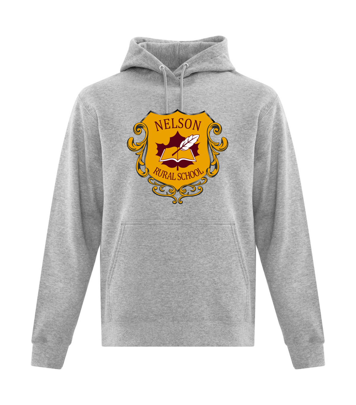 Everyday Fleece Hoodie - Athletic Heather - Nelson School 2026-27
