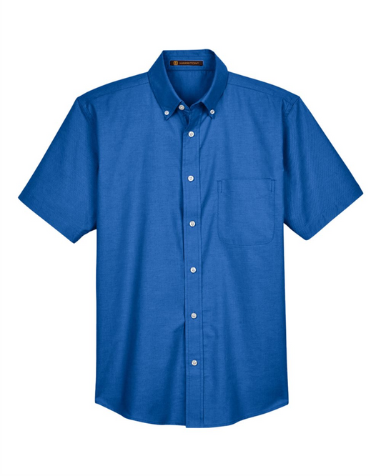Men's Oxford Short Sleeve with Stain-Release - Harriton M600S
