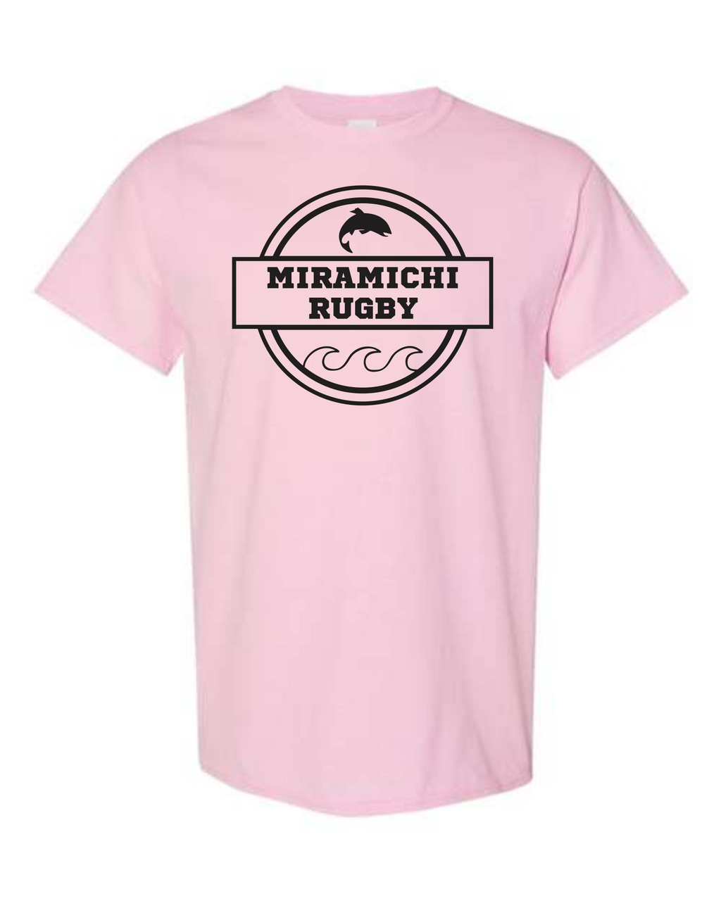 Miramichi Rugby - Pink - Unisex Cotton T-Shirt