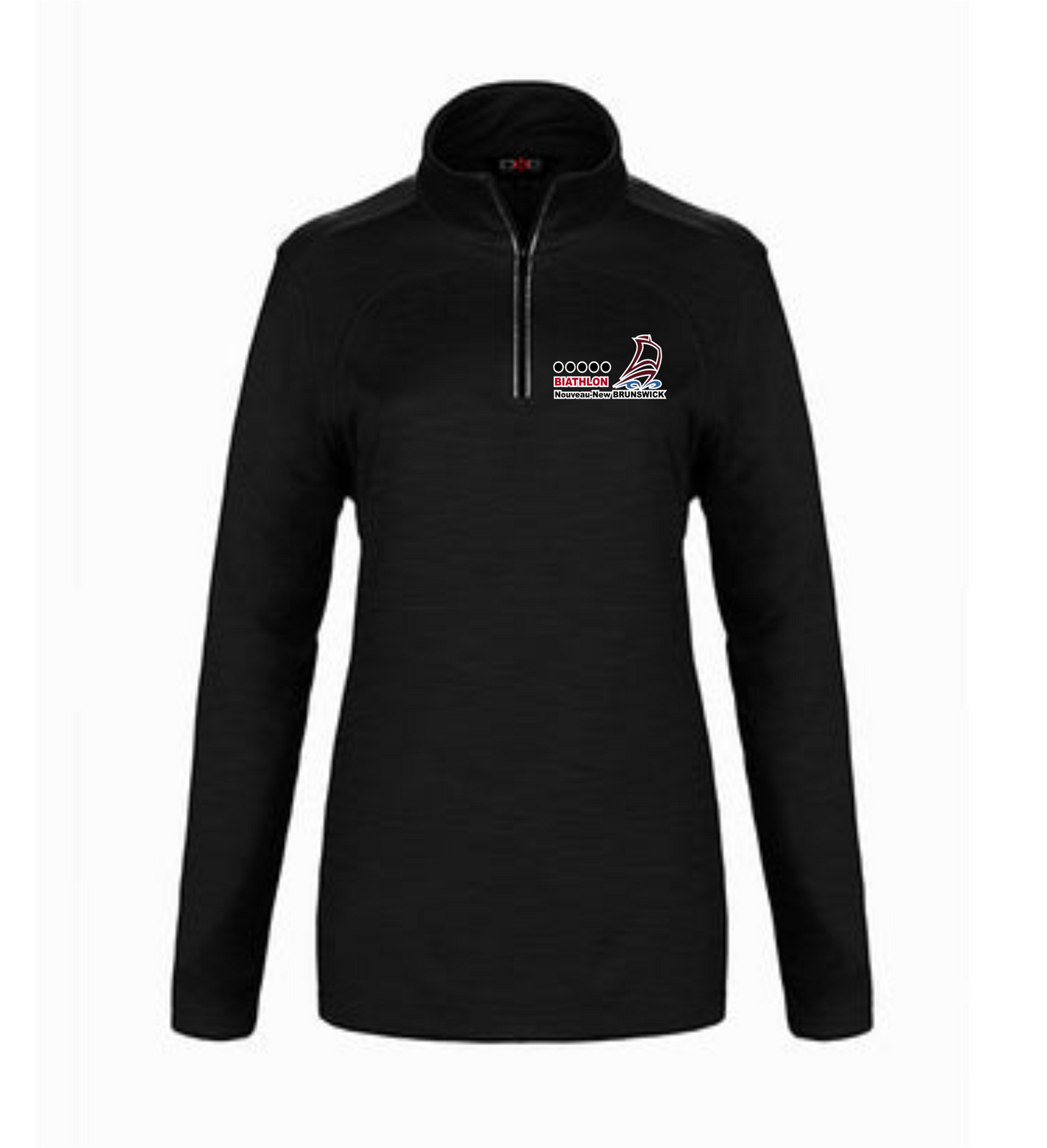 Black 1/4 Zip Pullover - Biathlon Noveau-New BRUNSWICK