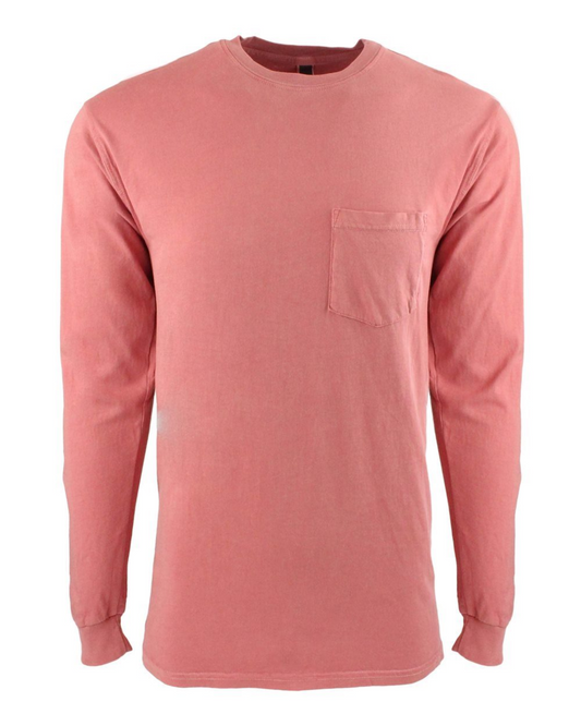 Inspired Dye Long Sleeve Pocket Crew T-Shirt - Next Level 7451