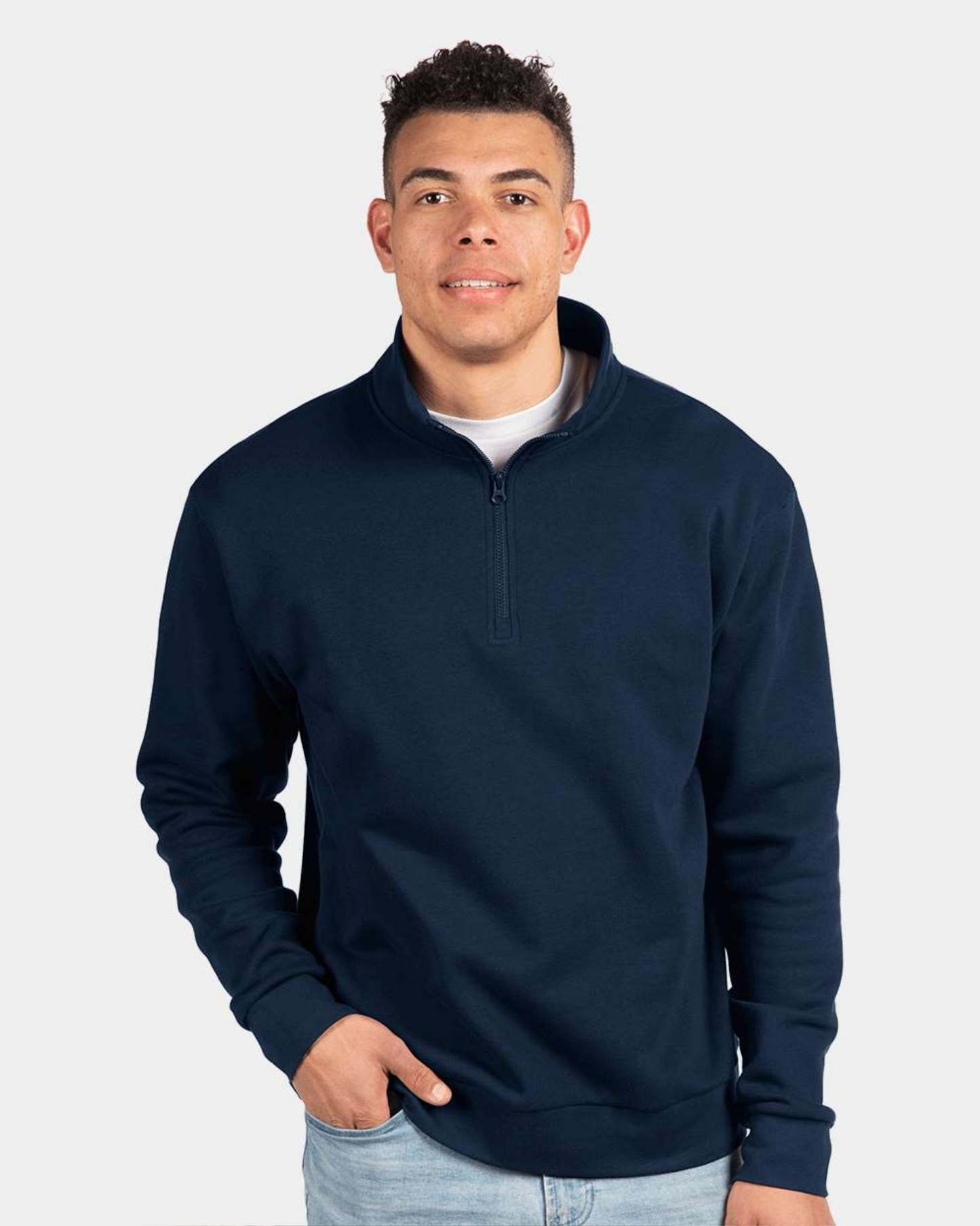 Fleece Quarter-Zip Pullover - Next Level 9643