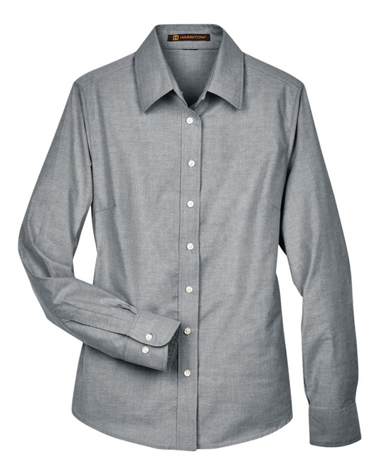 Ladies' Long Sleeve Oxford Dress Shirt - Harriton M600W