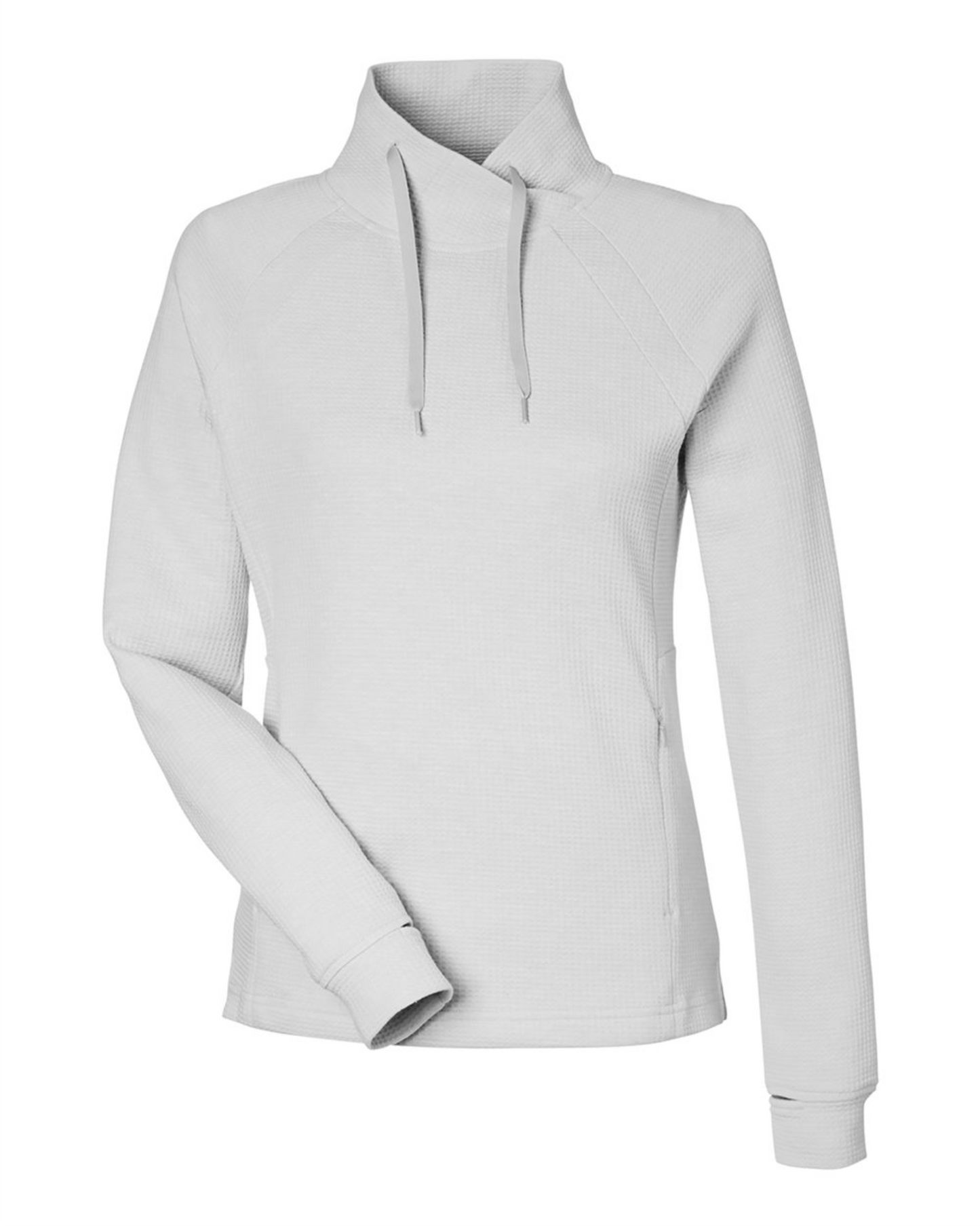 Ladies' Rhythm Waffle Cross-Neck Pullover - NE200W