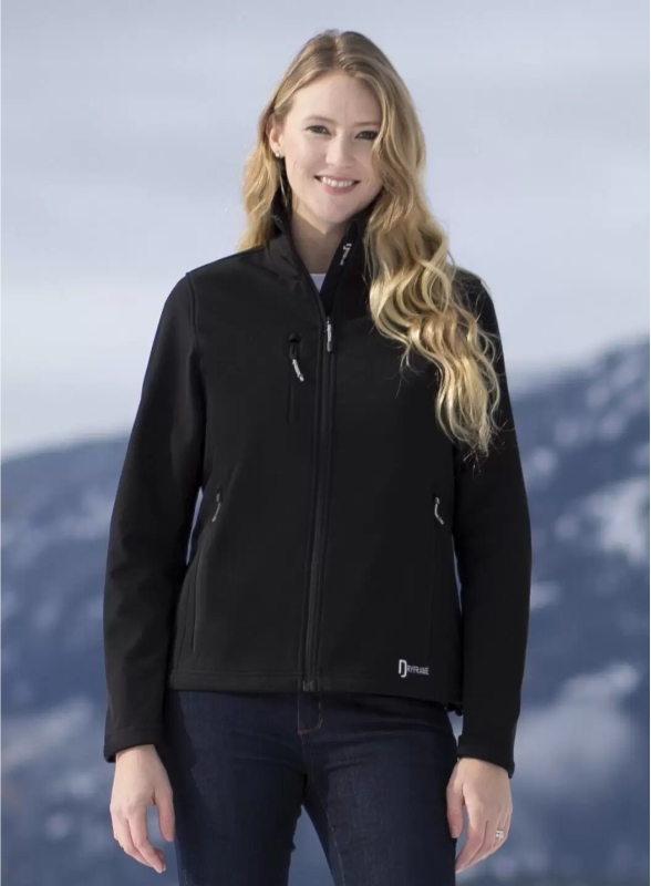 Strate Tech Water Repellent Ladies Soft Shell Jacket - Dryframe DF7662L