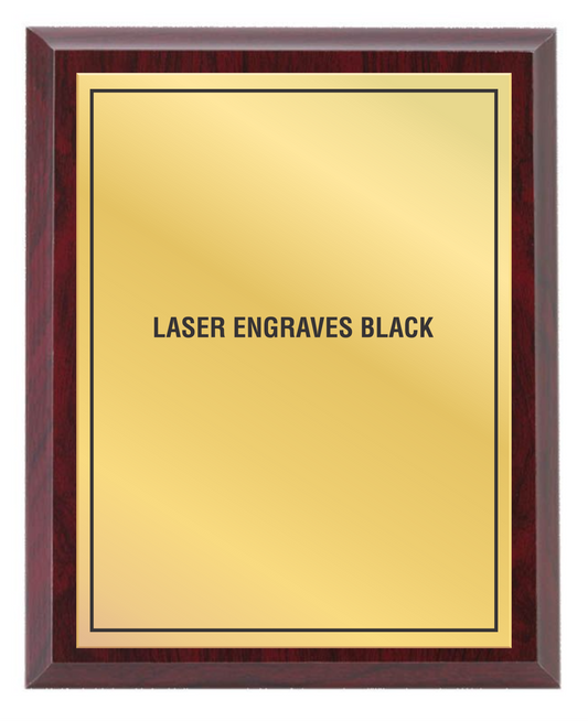 Red Wood plaque - Laser series