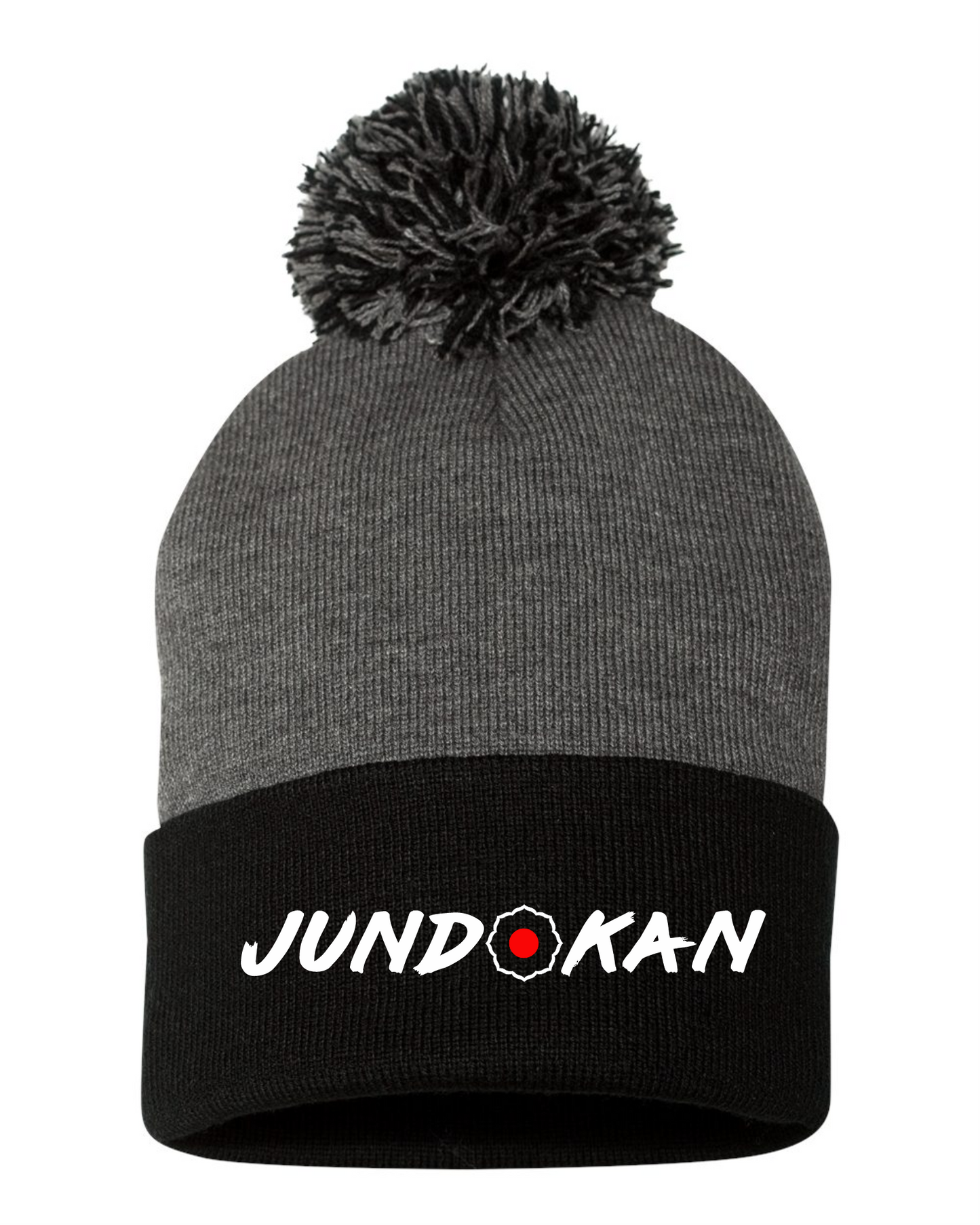 12" Pom-Pom Cuffed Beanie -Jundokan Judo Academy