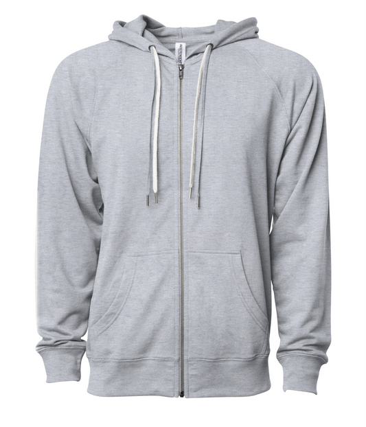 Icon Lightweight Loopback Terry Full-Zip Hooded Men's Sweatshirt - Independent Trading Co. SS1000Z