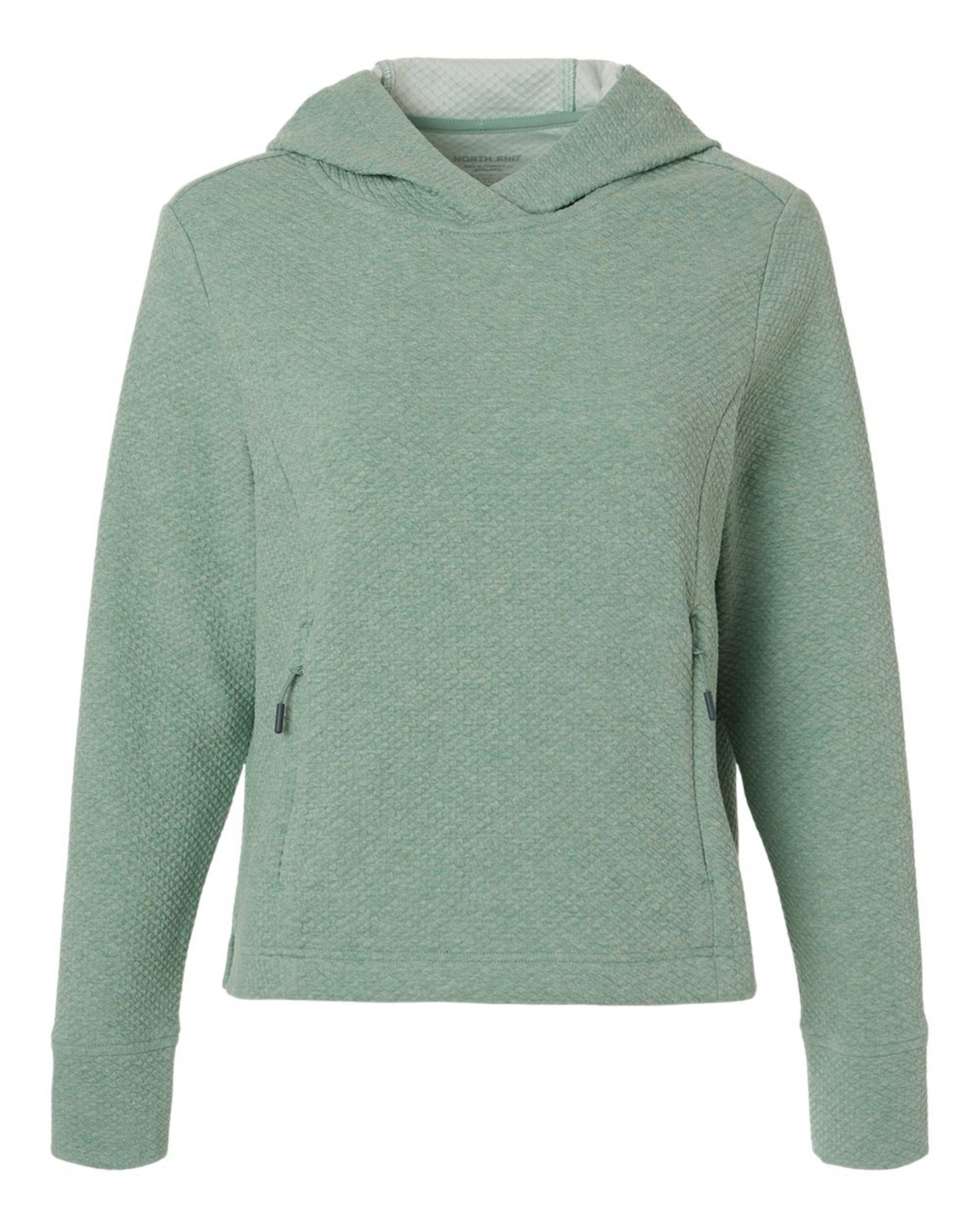 Ladies' Spirit Textured Hooded Pullover - NE729W