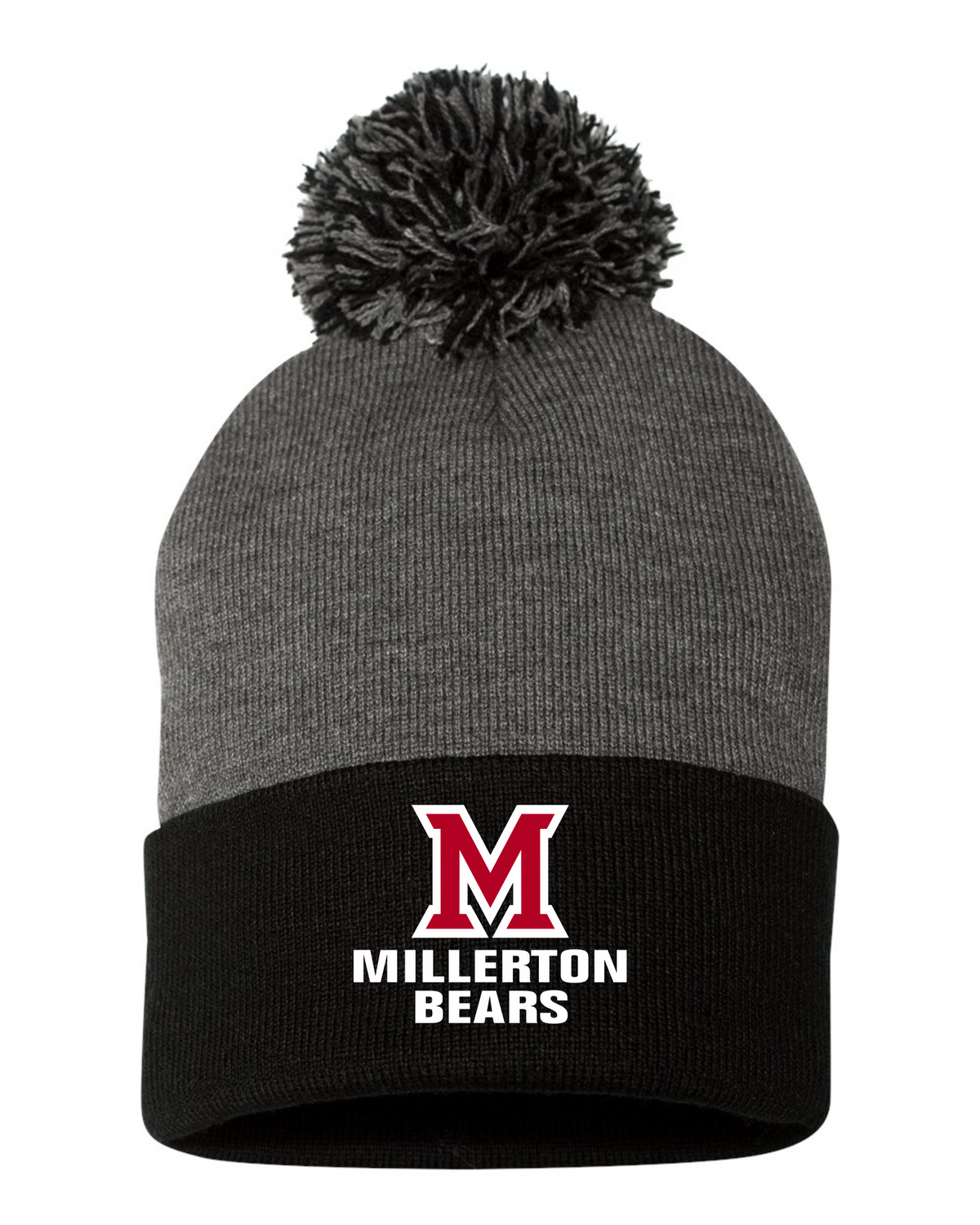 12" Pom-pom Cuffed Beanie - Millerton School 2026-27