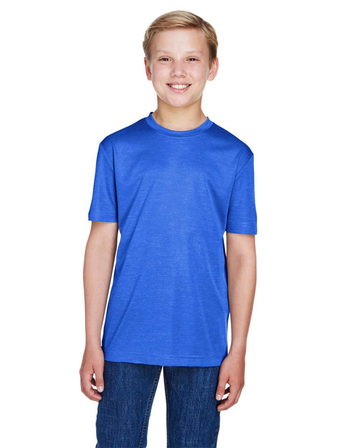 Youth Sonic Heather Performance T-Shirt ─ Team 365 TT11HY