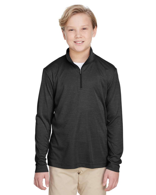 Youth Zone Sonic Heather Performance Quarter-Zip Pullover ─ Team 365 - TT31HY