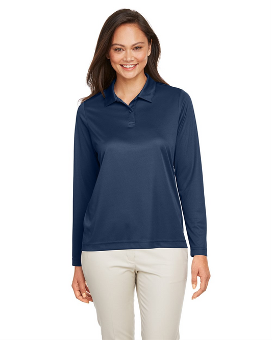 Ladies' Zone Performance Long Sleeve Polo ─ Team 365 TT51LW