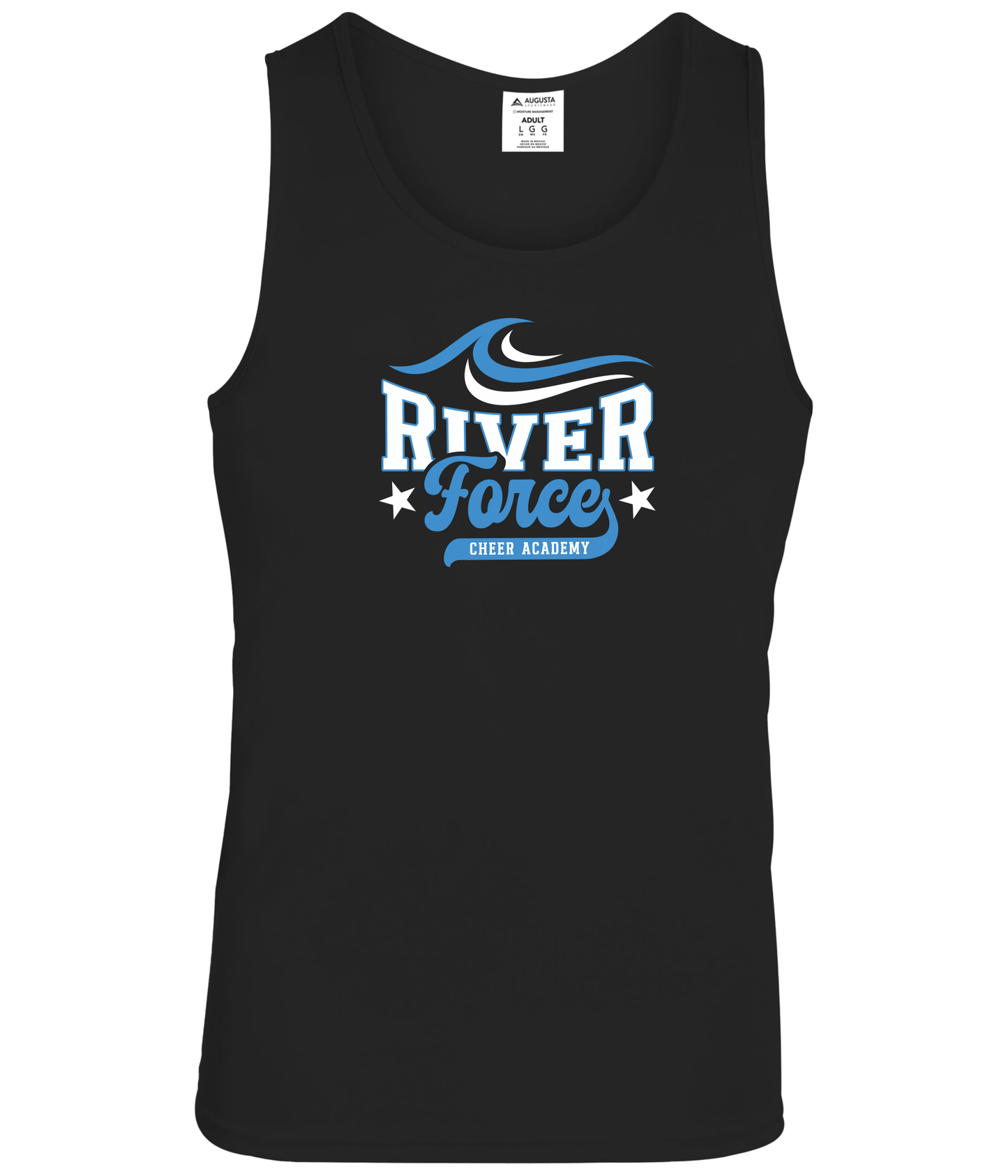 Polyester Tank - Black - River Force Cheer Academy