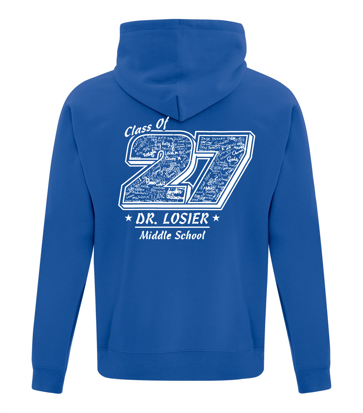 Grad Hoodie - Team Royal - Dr. Losier School 2027