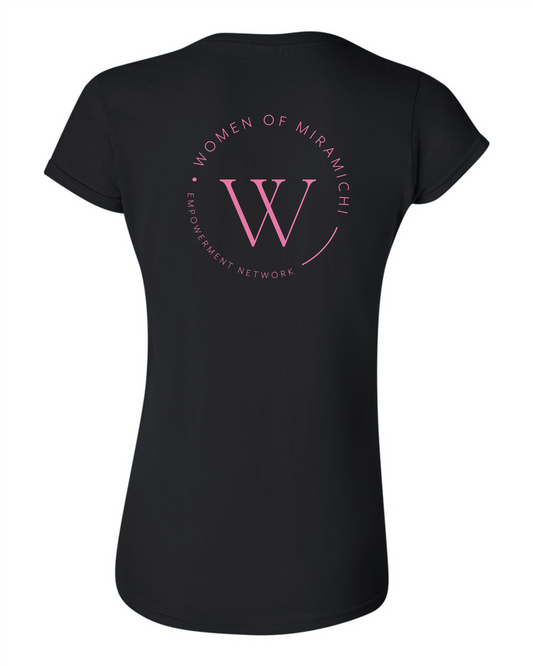 Black Ladies' T-Shirt ─Women Of Miramichi─ Gildan 64000L