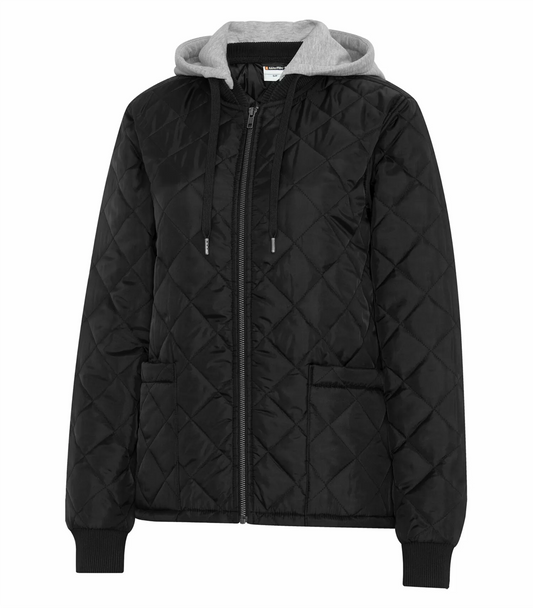 Quilted Freezer Ladies’ Jacket with Detachable Hood - WeRK7611L