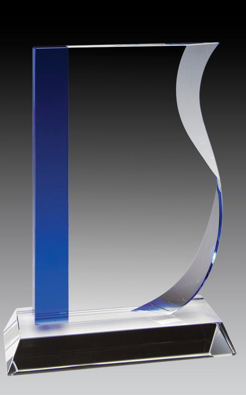 Crystal - Wave With Blue Accent