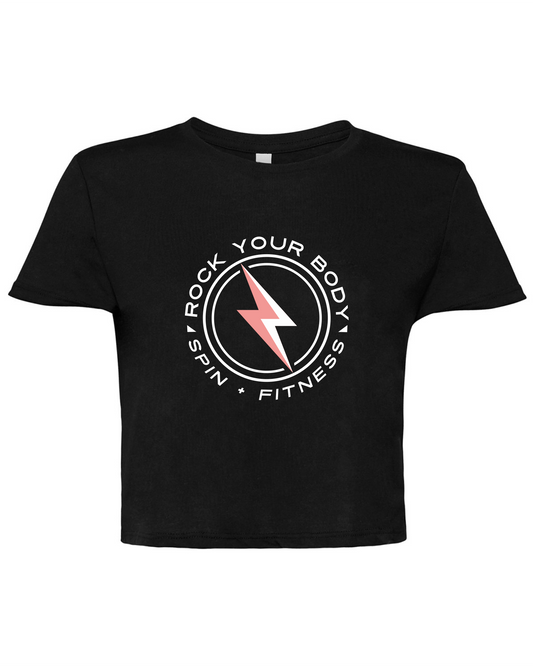 Rock Your Body - Black Cropped T-Shirt