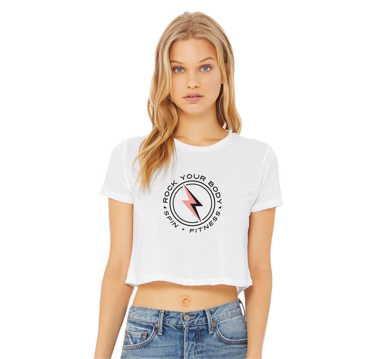 Rock Your Body - White Cropped T-Shirt