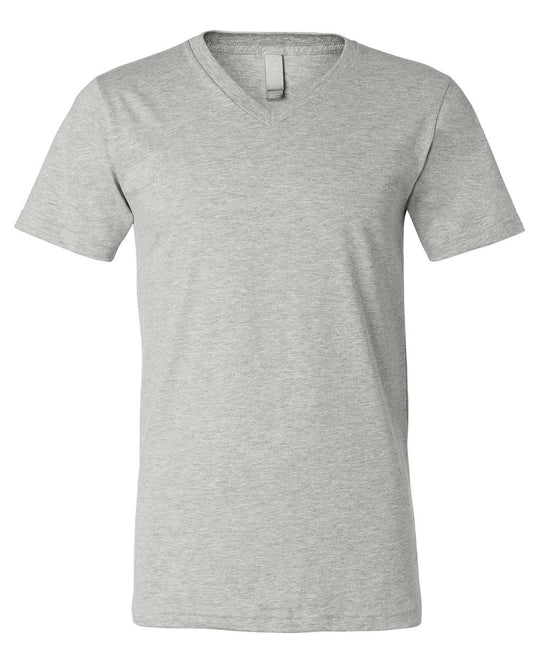 Heather CVC V-Neck Unisex Tee - BELLA + CANVAS 3005CVC