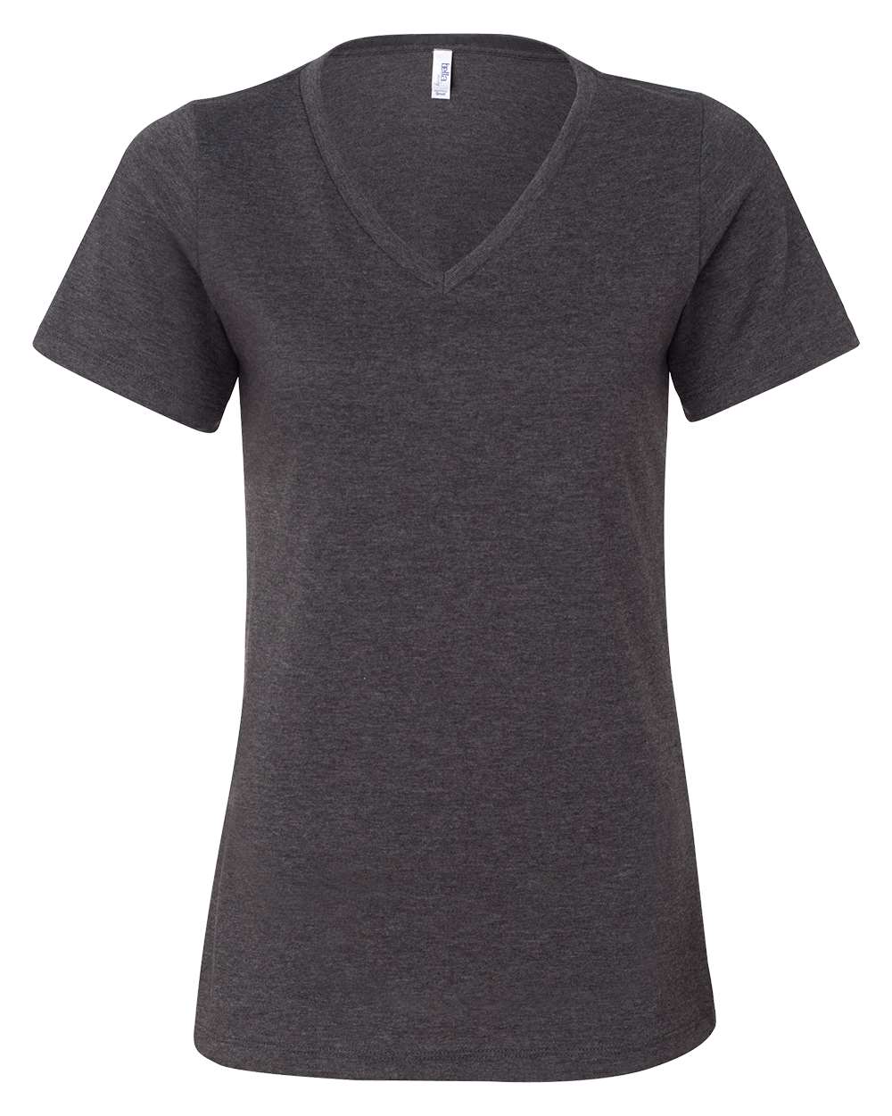 Relaxed Heather Ladies CVC V-Neck Tee - BELLA + CANVAS 6405CVC