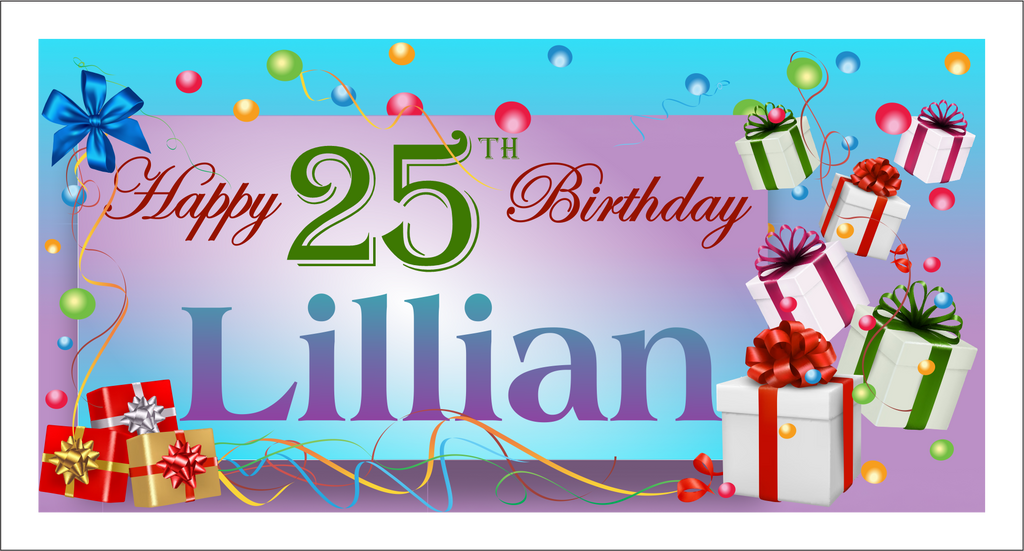 Birthday Banner - Lillian