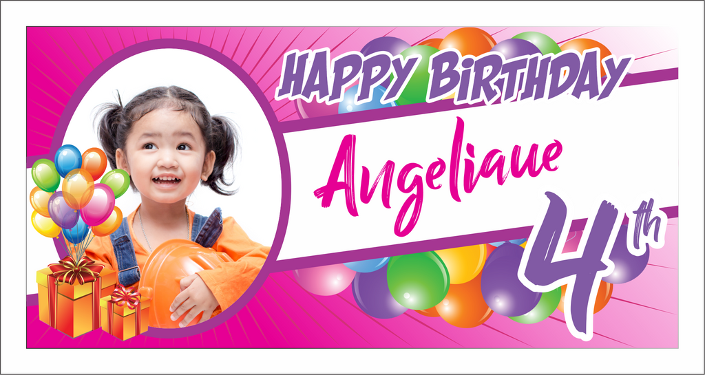Birthday Banner - Angelique (with Photo)