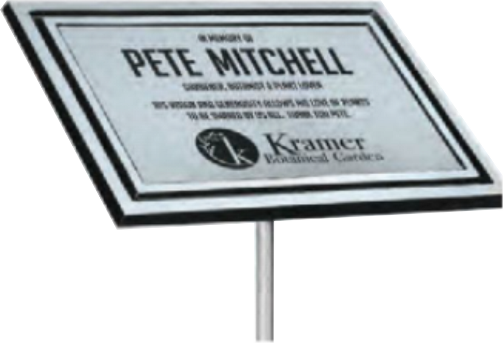 Cast Aluminum Plaque with Stake