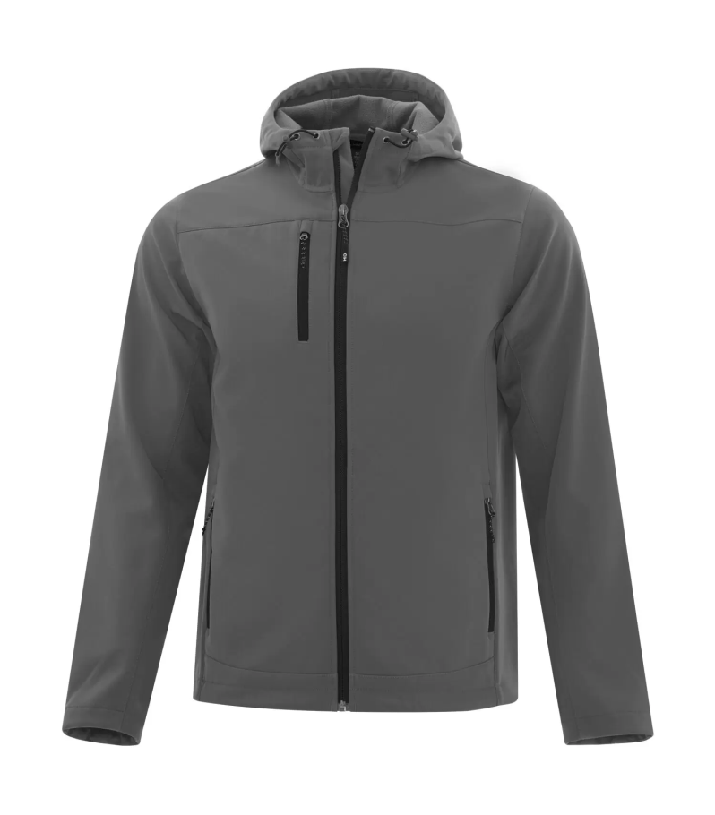 Everyday Hooded Water Repellent Stretch - Soft Shell Men’s Jacket - Coal Harbour J7605