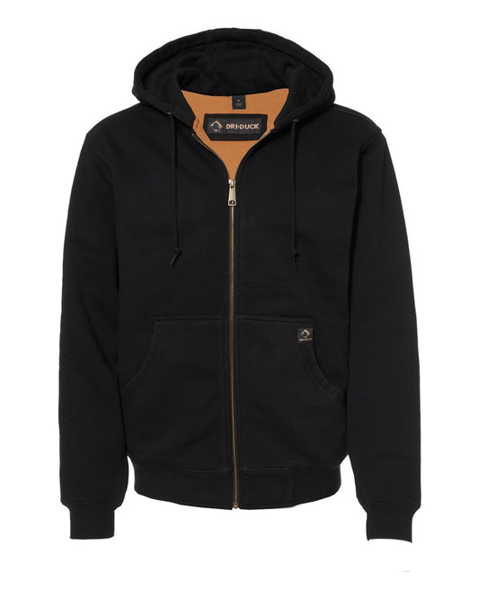 Crossfire Heavyweight Power Fleece Hooded Men’s Jacket with Thermal Lining - DRI DUCK 7033