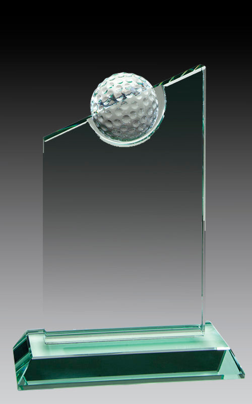Golf Series - Glass Jade Golf Ball Slant