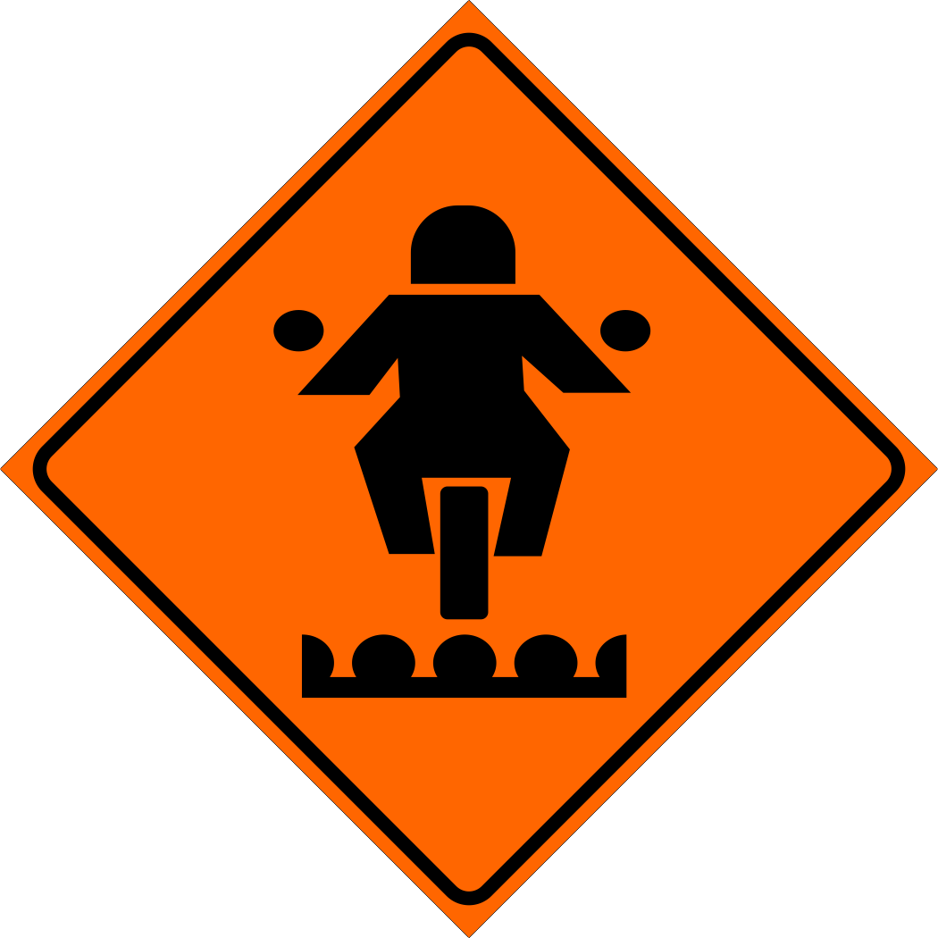 Grooved Pavement Sign MUTCDC TC-47